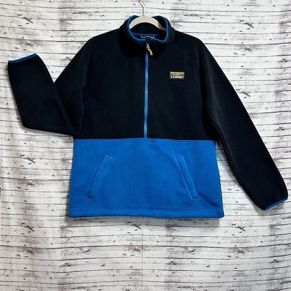L.L. Bean Mountain Classic Colorblock Fleece Pullover - Picture 3 of 11